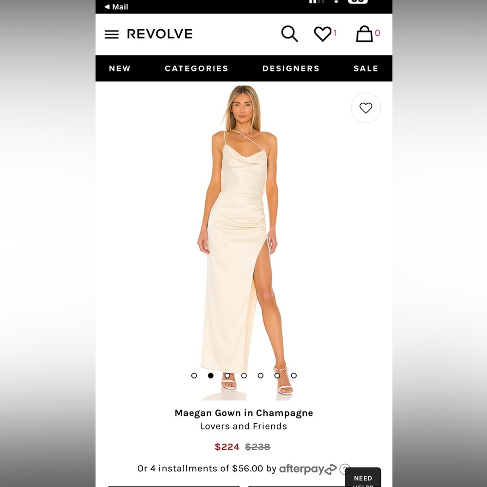Lovers and Friends Maegan Gown in Champagne